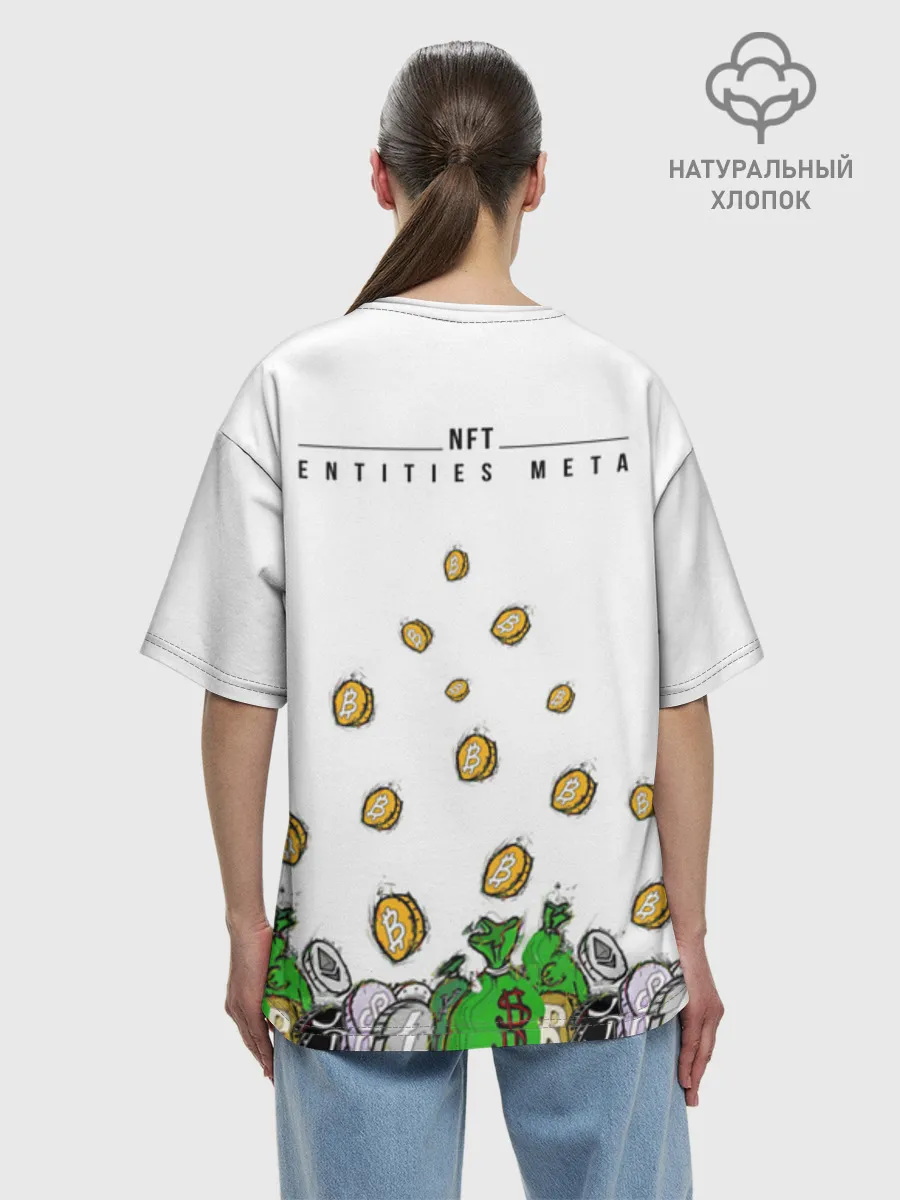 Футболка женская оверсайз премиум / Scrooge Money