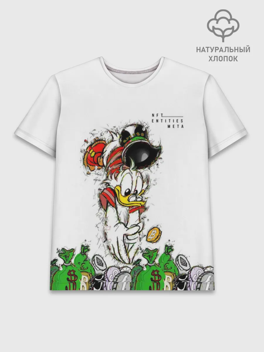 Мужская базовая футболка хлопок / Scrooge Money