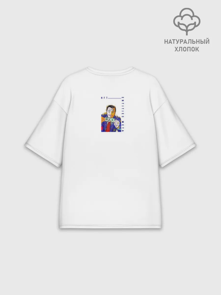 Женская футболка оверсайз хлопок / DiCaprio