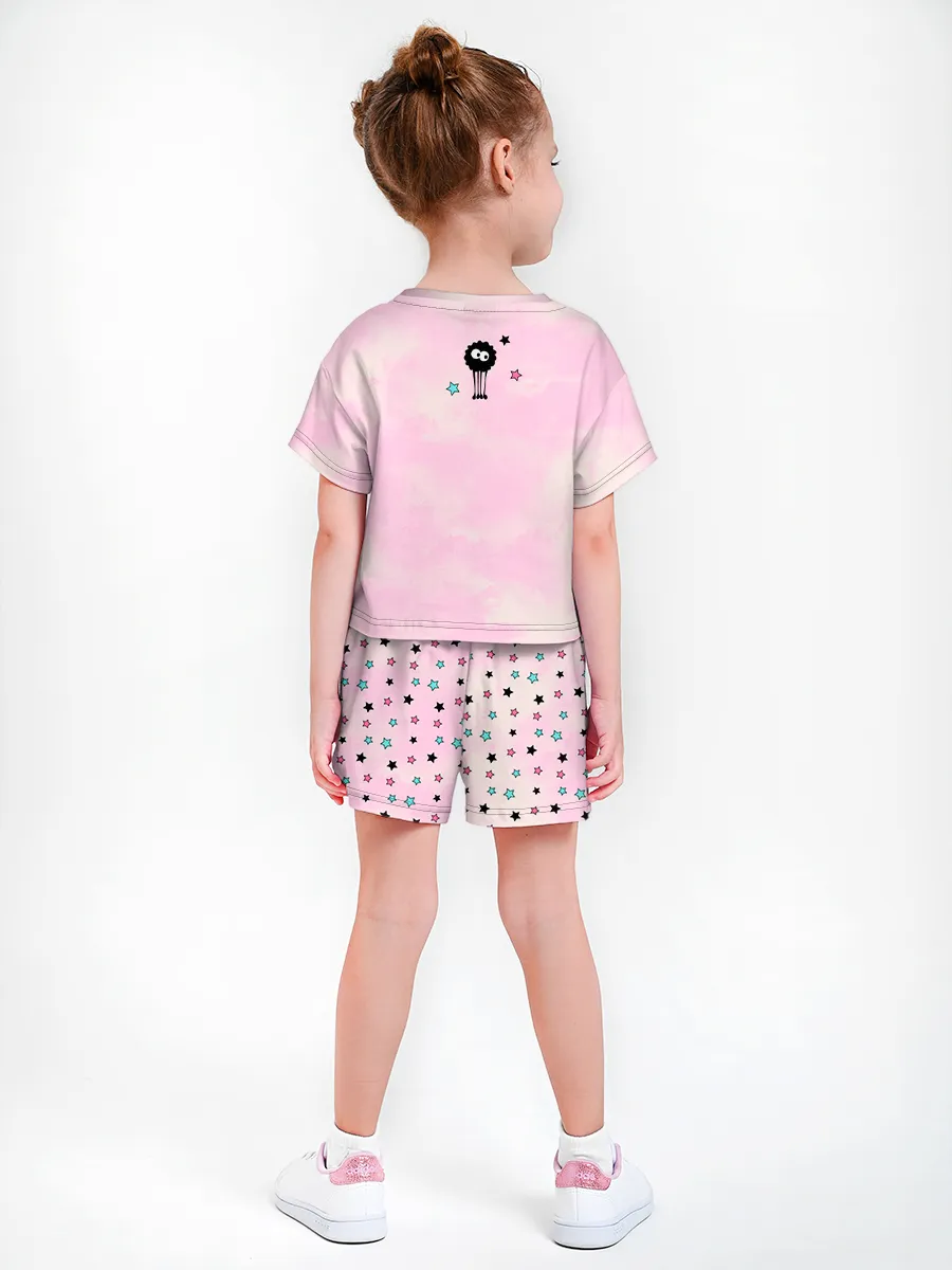 Девочкина пижама с шортами / Ам Ням Pink