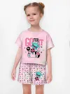 Девочкина пижама с шортами / Ам Ням Pink