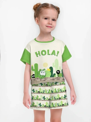 Девочкина пижама с шортами / Ам Ням Cactus