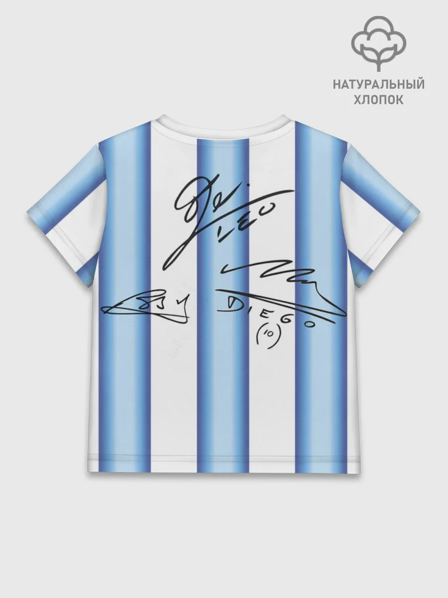 Детская футболка хлопок / Аргентина автографы футболистов