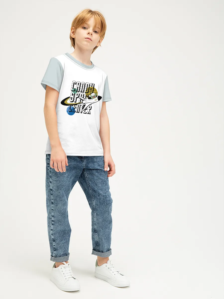 Детская футболка хлопок / Ам Ням SpaceGrey