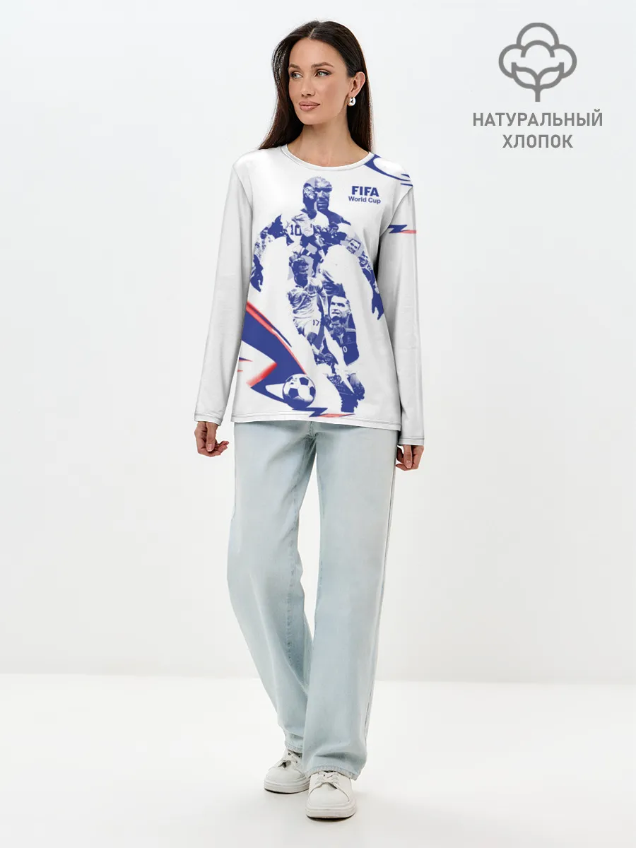 Лонгслив женский. Хлопок / Fifa World
