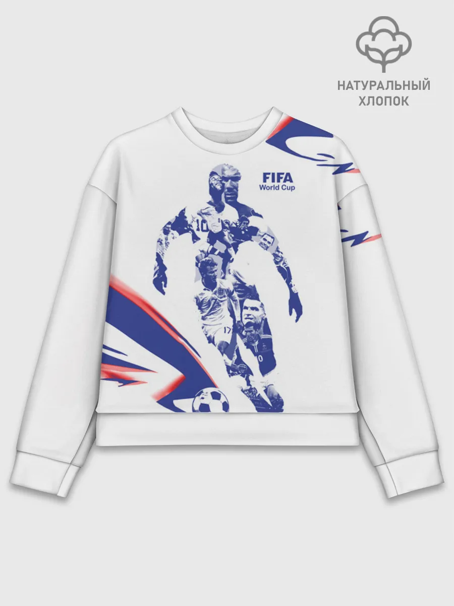 Женский свитшот базовый хлопок / Fifa World
