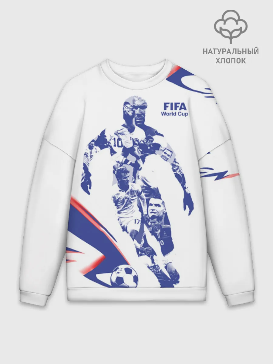 Мужской свитшот оверсайз хлопок / Fifa World
