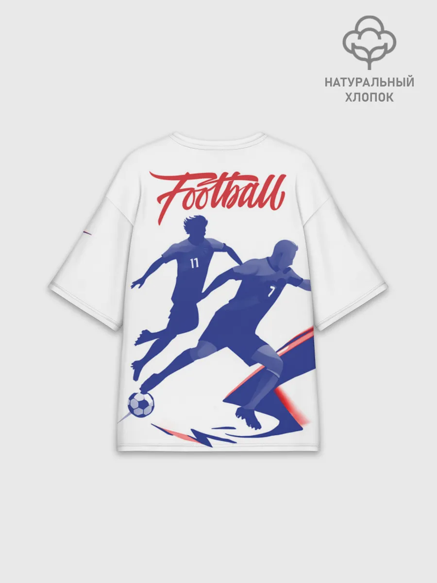 Женская футболка оверсайз хлопок / Fifa World