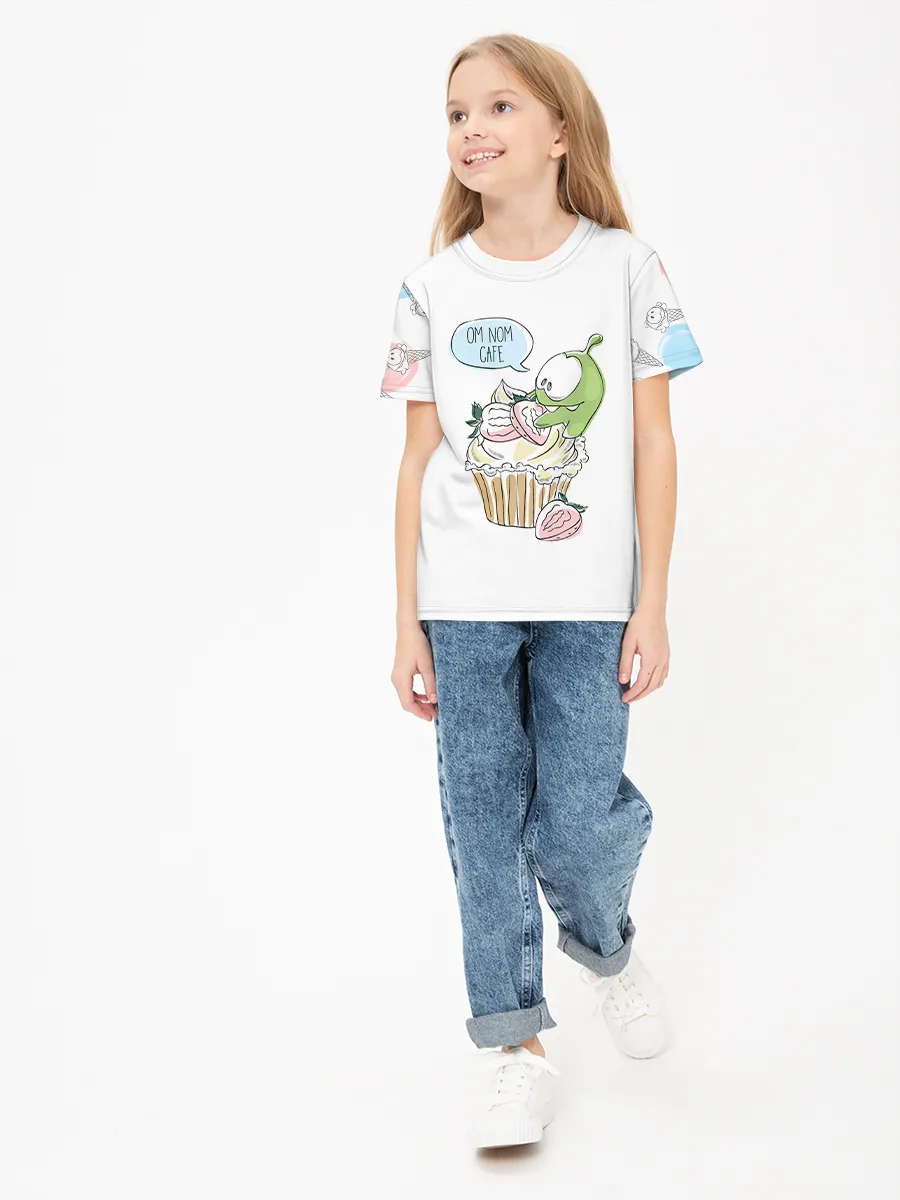Детская футболка хлопок / Ам Ням Cream