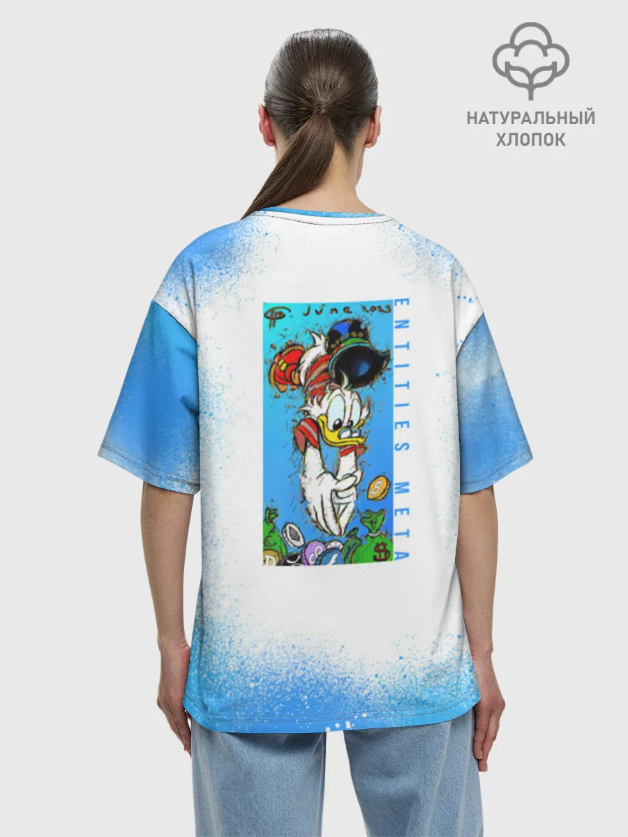 Футболка женская оверсайз премиум / Скрудж Макдак