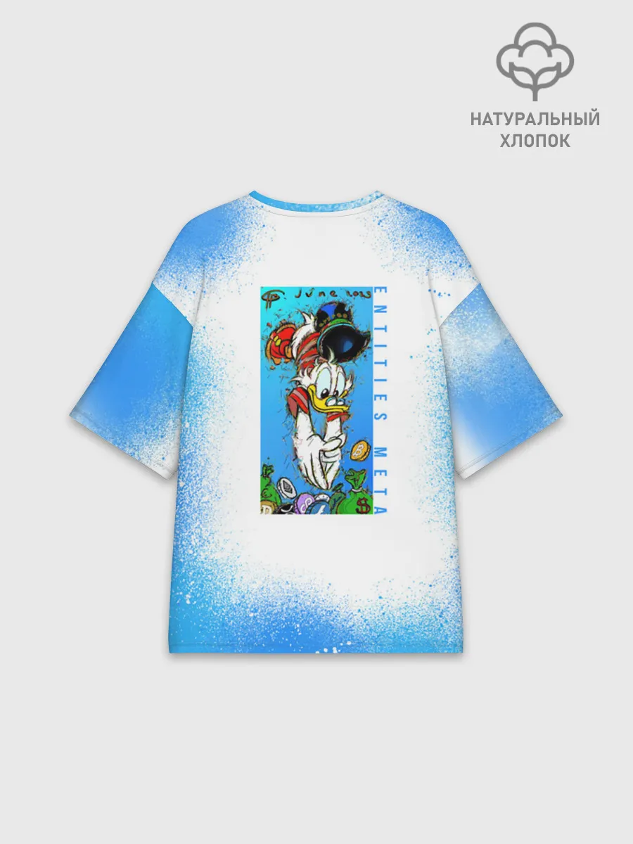 Футболка женская оверсайз премиум / Скрудж Макдак