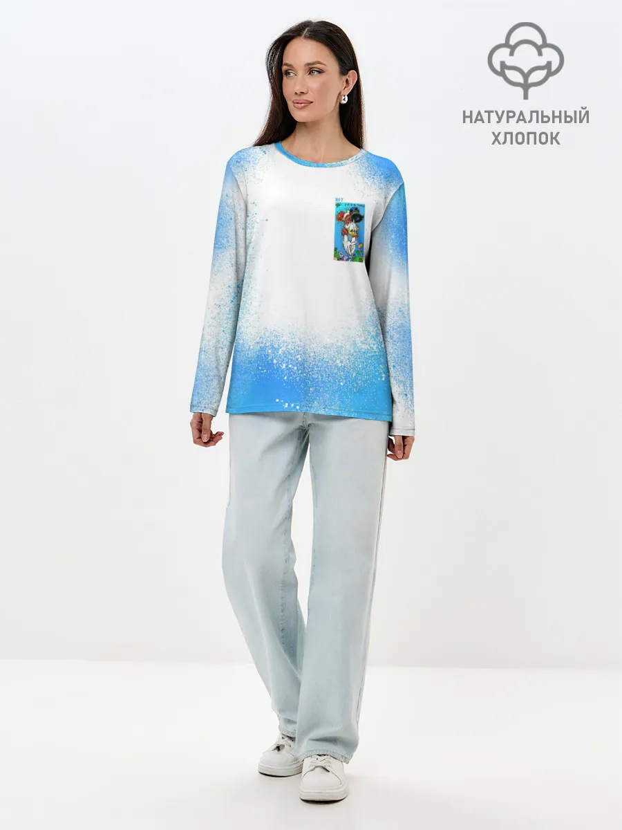 Лонгслив женский. Хлопок / Скрудж Макдак