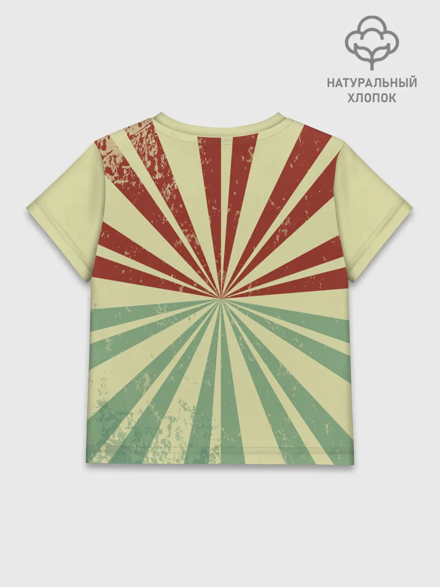 Детская футболка хлопок / Геранд Green Red