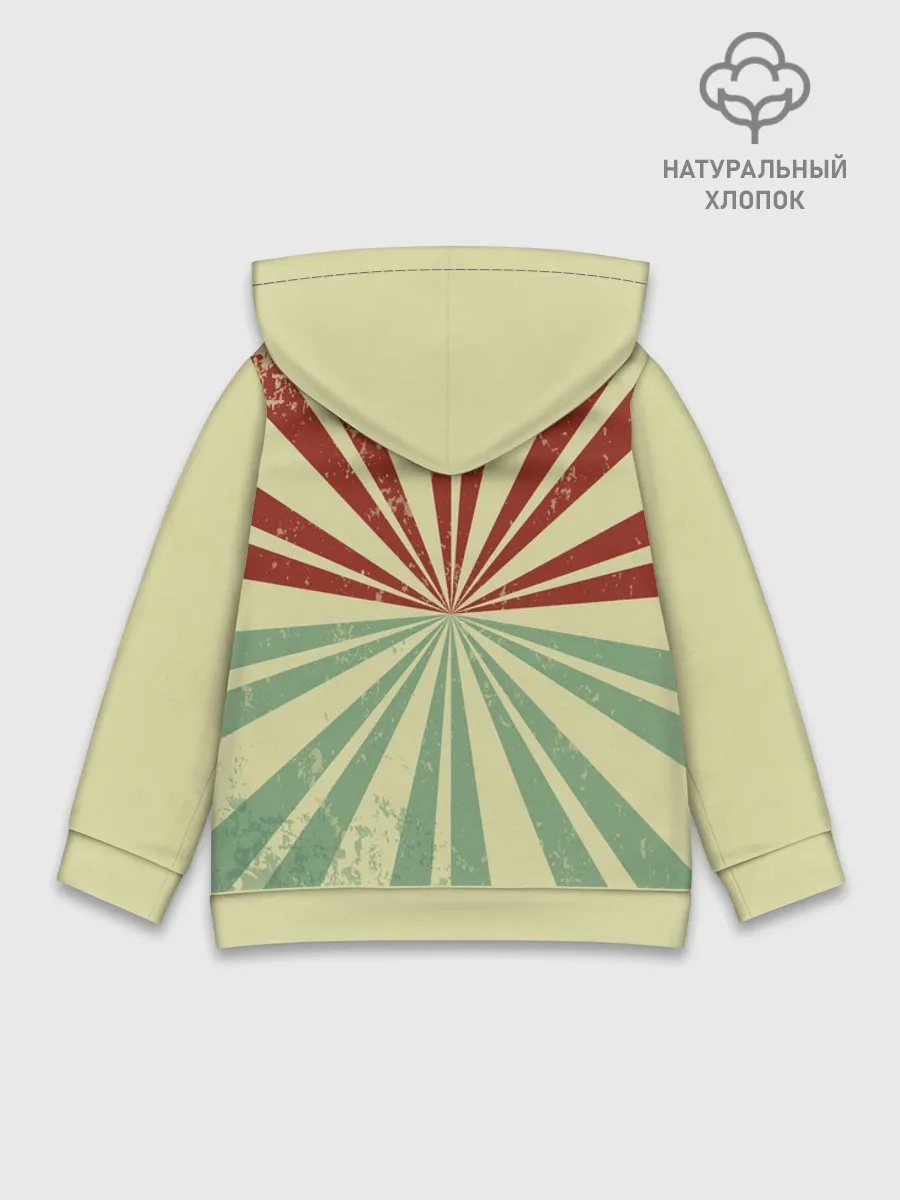 Детское худи хлопок / Геранд Green Red