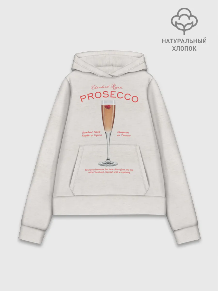 Худи женский база хлопок / Prosecco