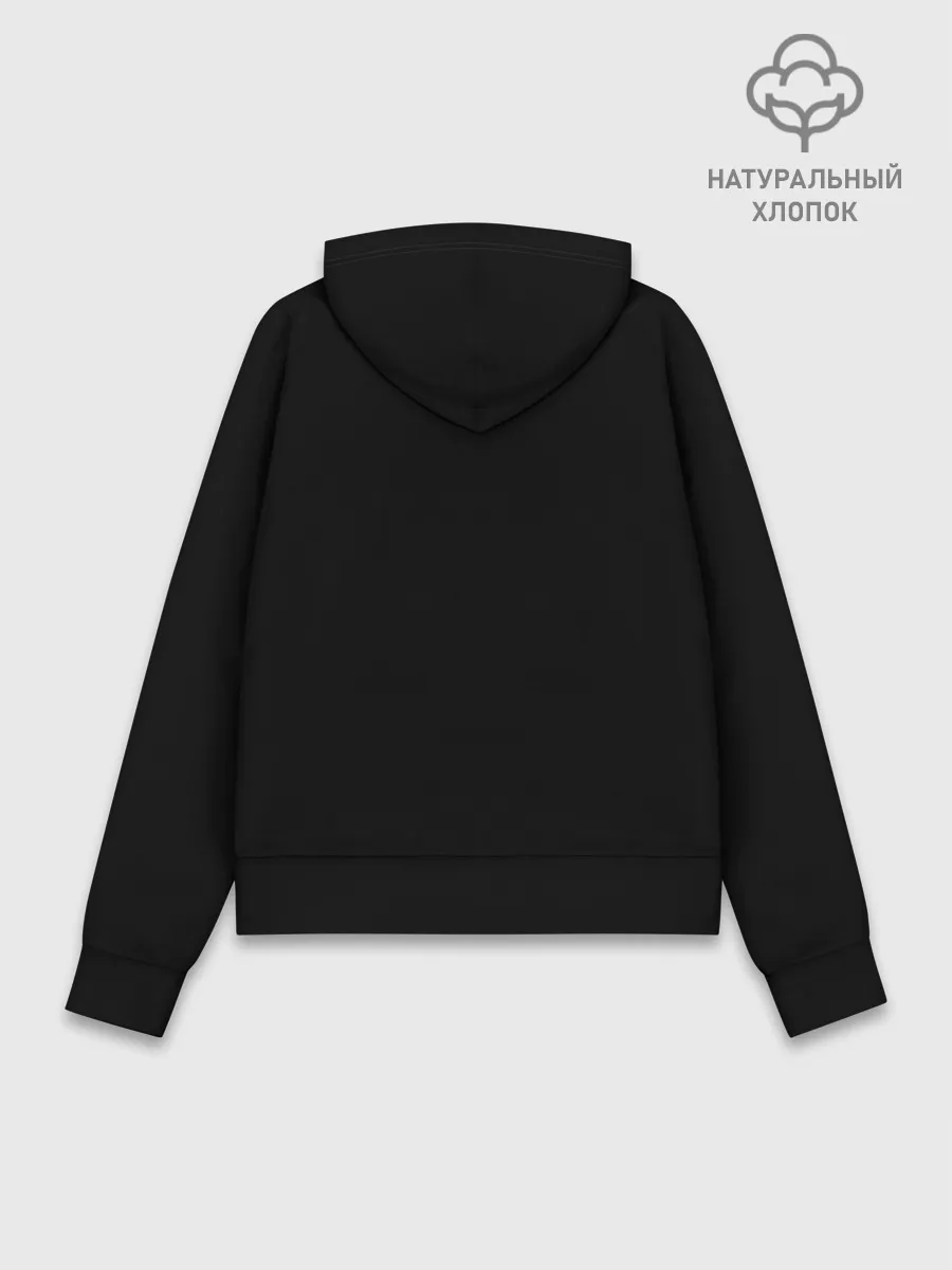 Худи женский база хлопок / Prosecco Black