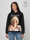 Худи женский база хлопок / Prosecco Black