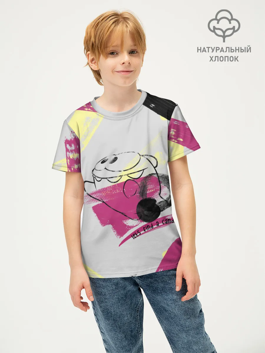 Детская футболка хлопок / Ам Ням DyePink