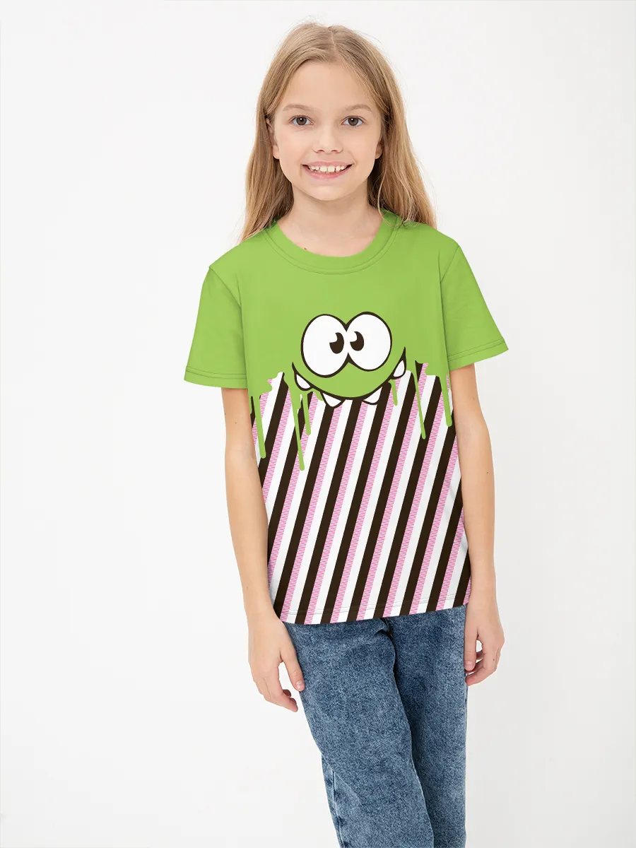Детская футболка хлопок / Ам Ням DropsGreen