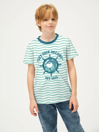 Детская футболка хлопок / Ам Ням Waves