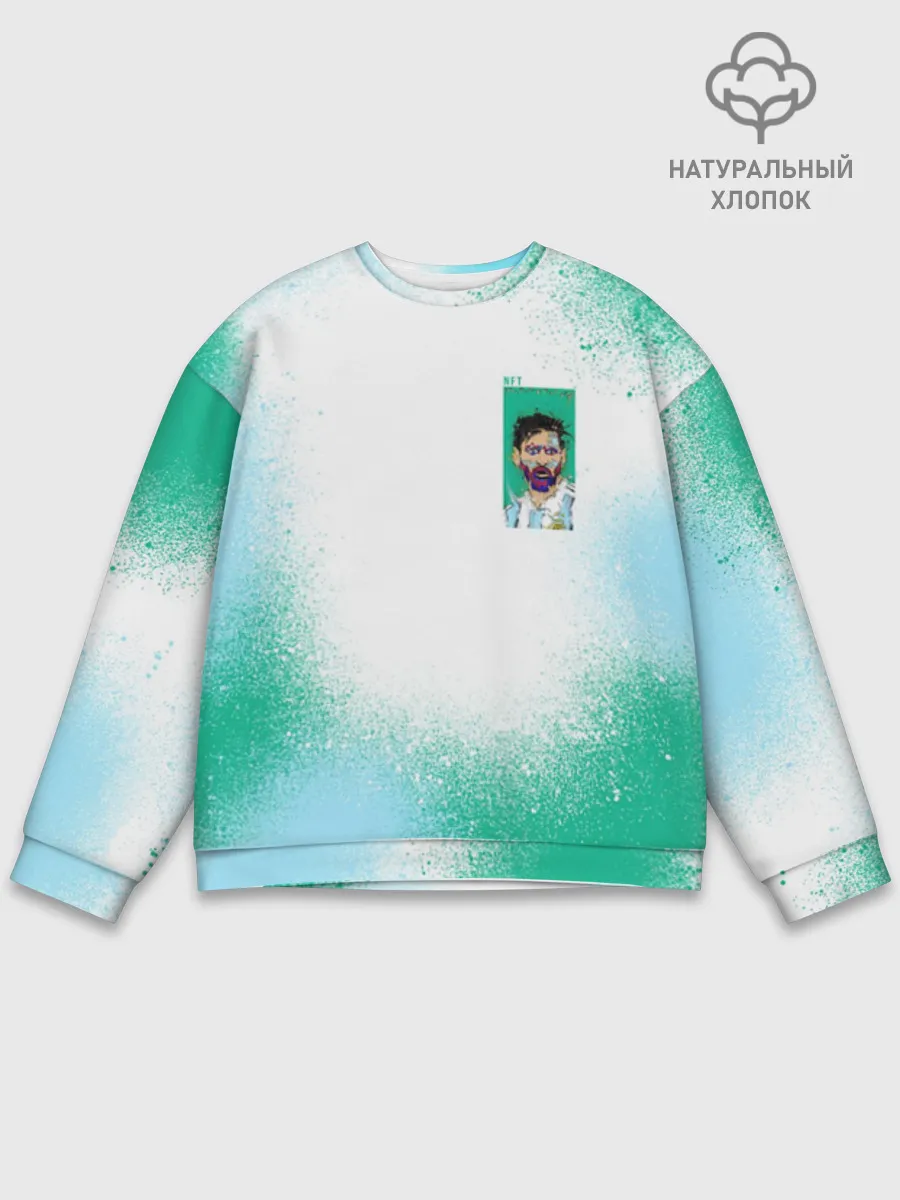 Мужской свитшот база хлопок / Лионель Месси