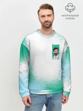 Мужской свитшот база хлопок / Лионель Месси