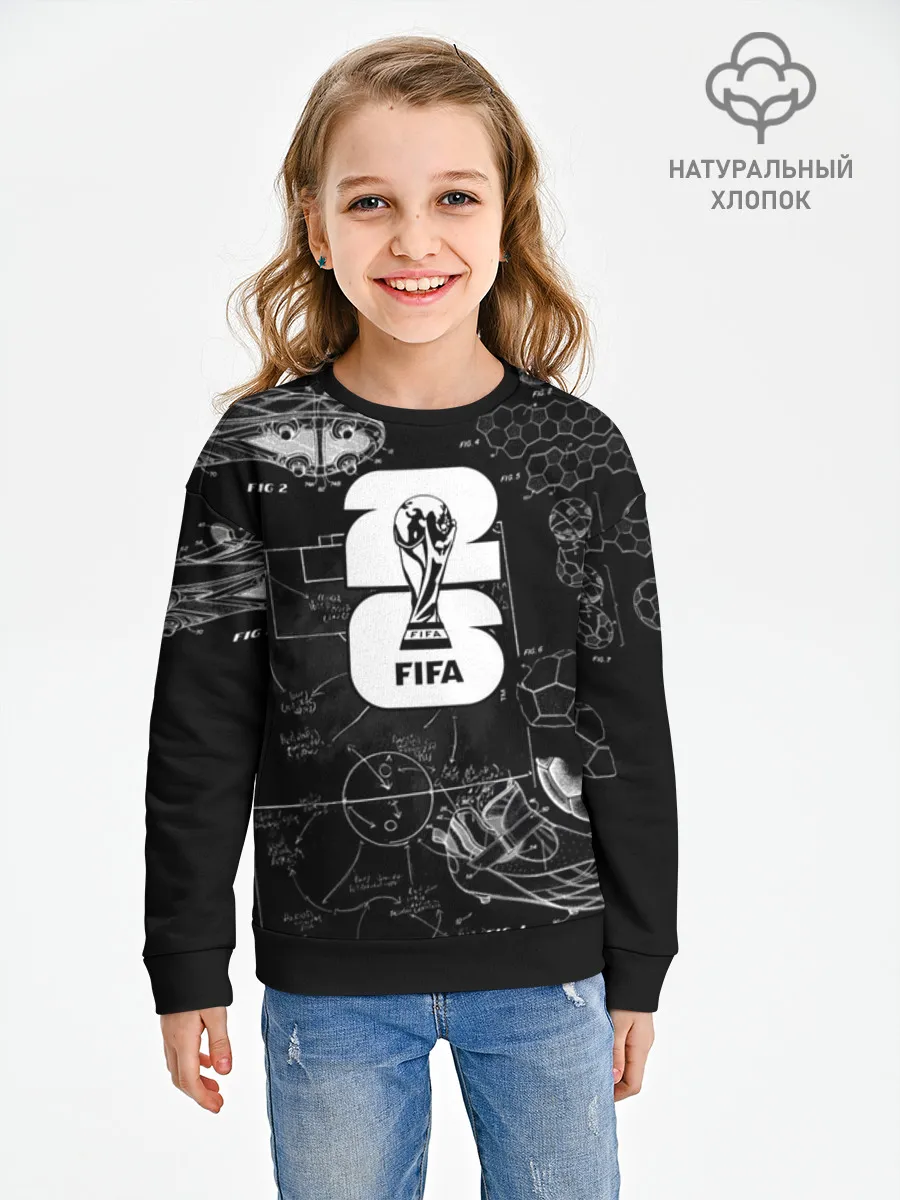 Детский свитшот хлопок / Fifa Black