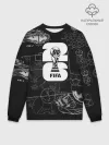 Мужской свитшот оверсайз хлопок / Fifa Black