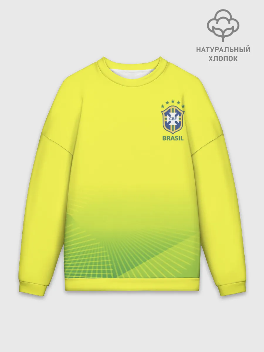 Мужской свитшот оверсайз хлопок / FootballBrazil