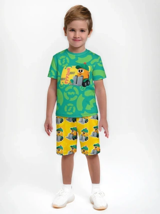 Детская пижама с шортами / Грузовичок Лёва Gruzik