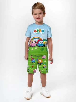 Детская пижама с шортами / Грузовичок Лёва LevaFriends