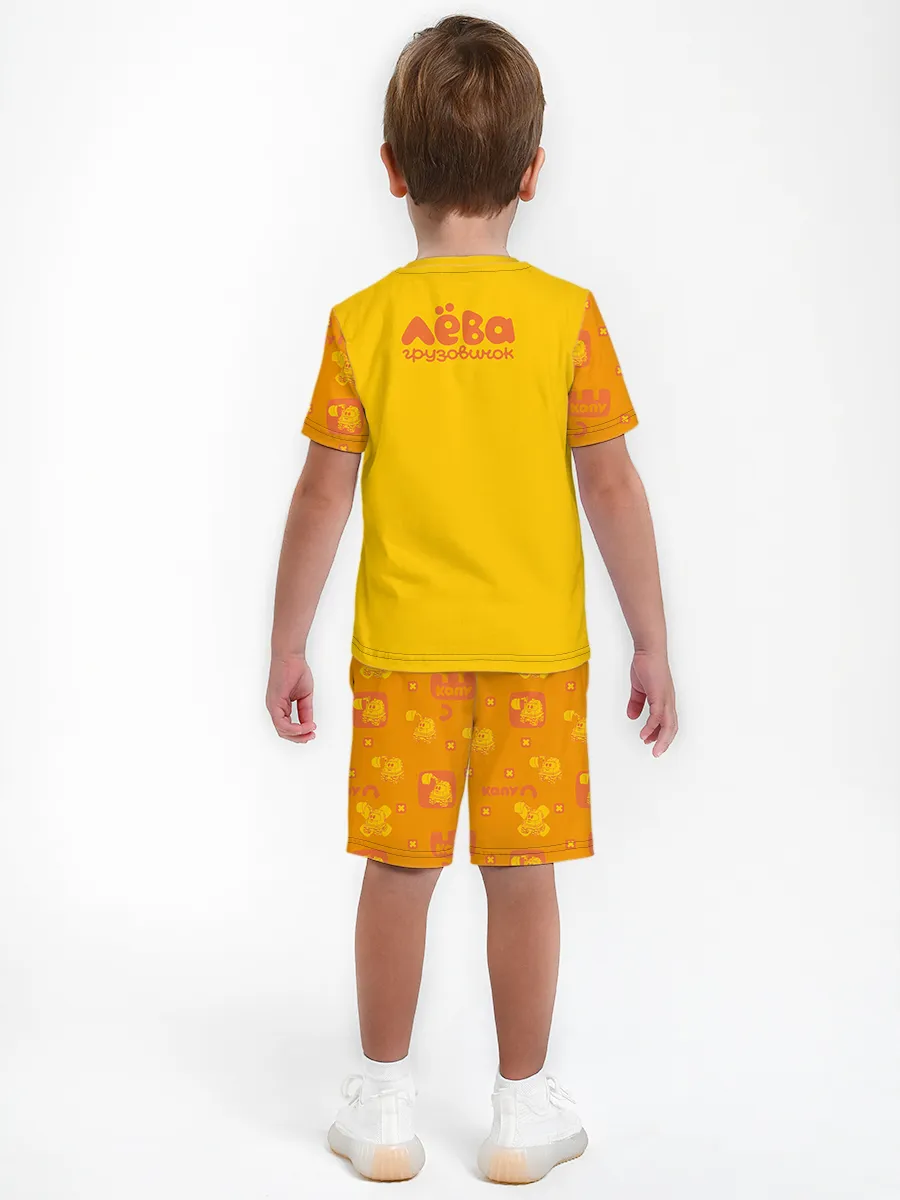 Детская пижама с шортами / Грузовичок Лёва KapuOrange