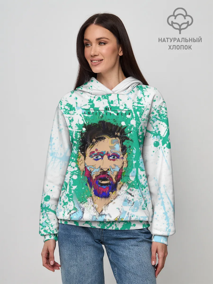 Худи женский база хлопок / Месси