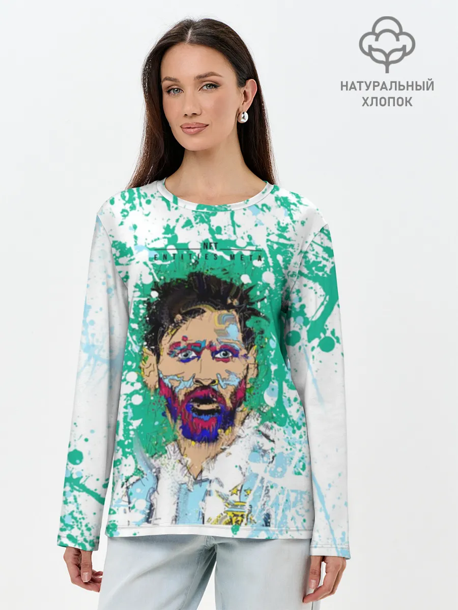 Лонгслив женский. Хлопок / Месси