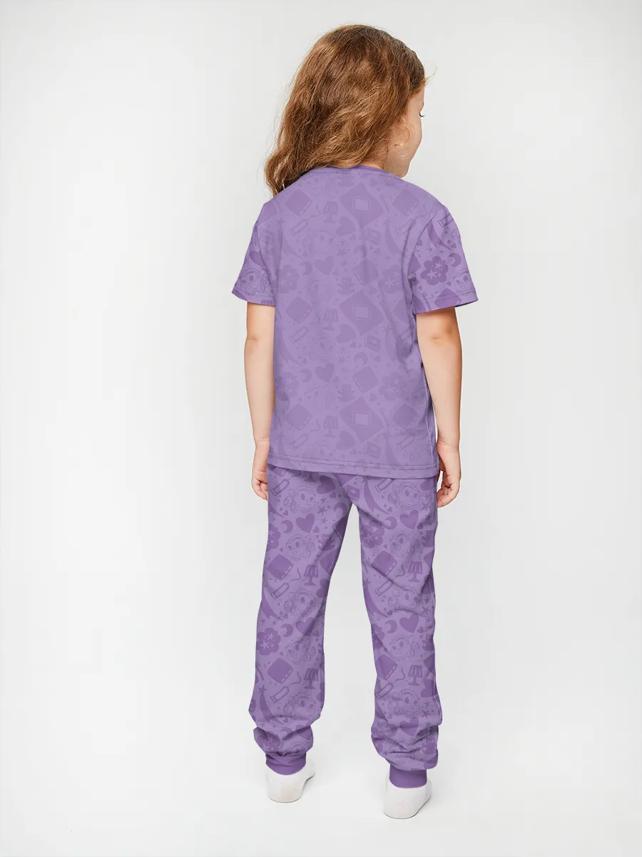 Детская пижама с брюками хлопок / Грузовичок Лёва Violet