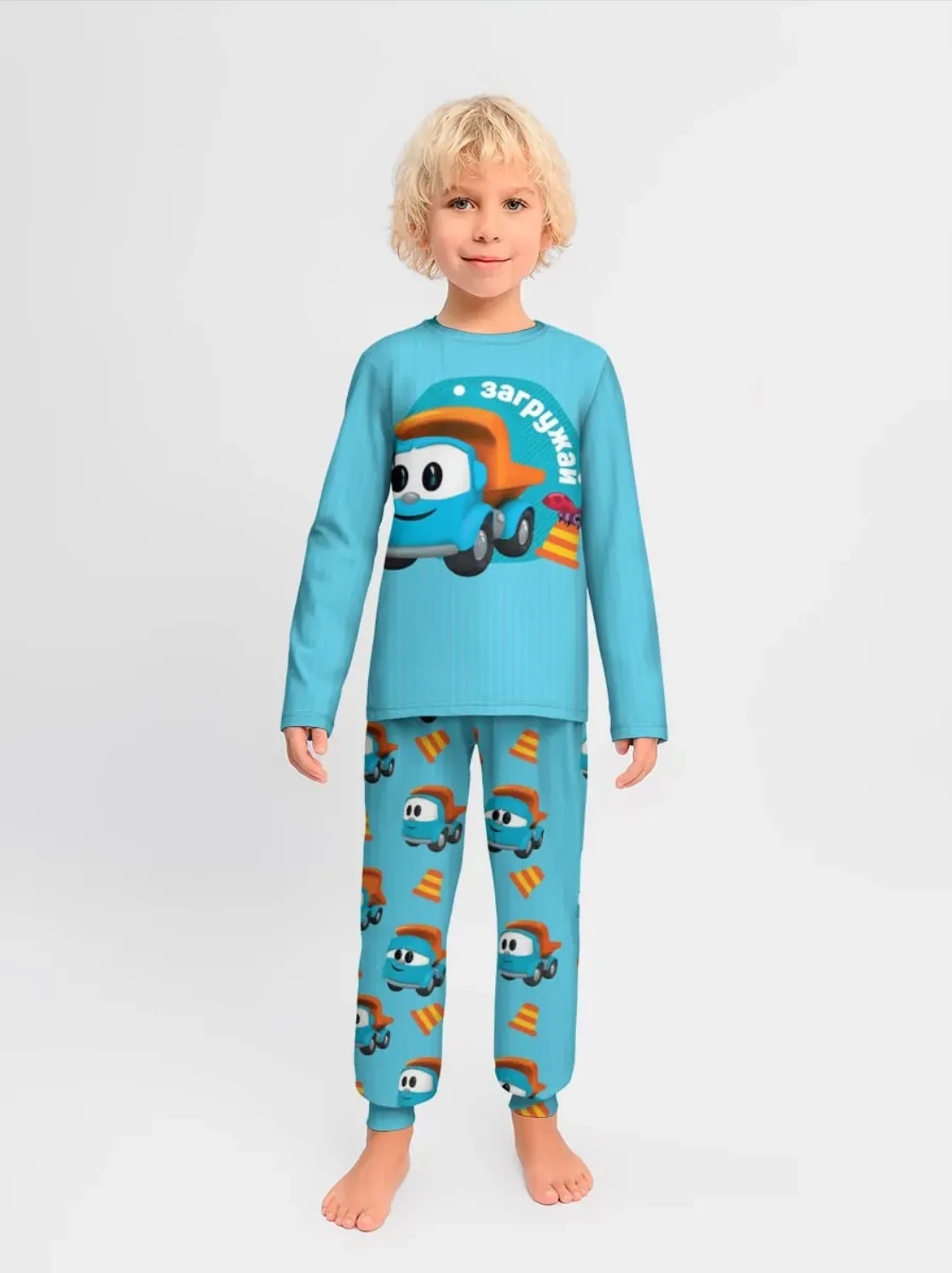 Детская пижама / Грузовичок Лёва LevaLightBlue