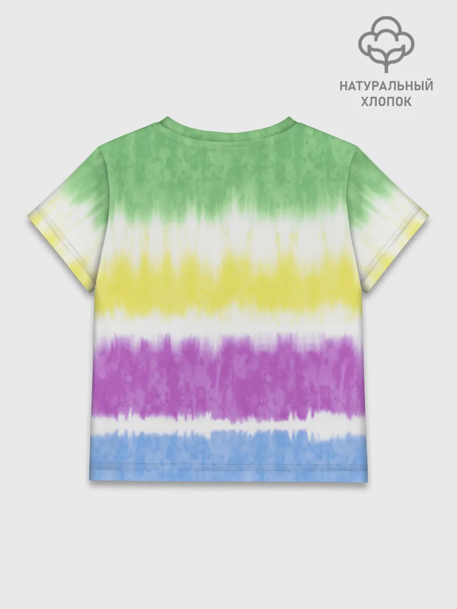 Детская футболка хлопок / Заяц на лыжах