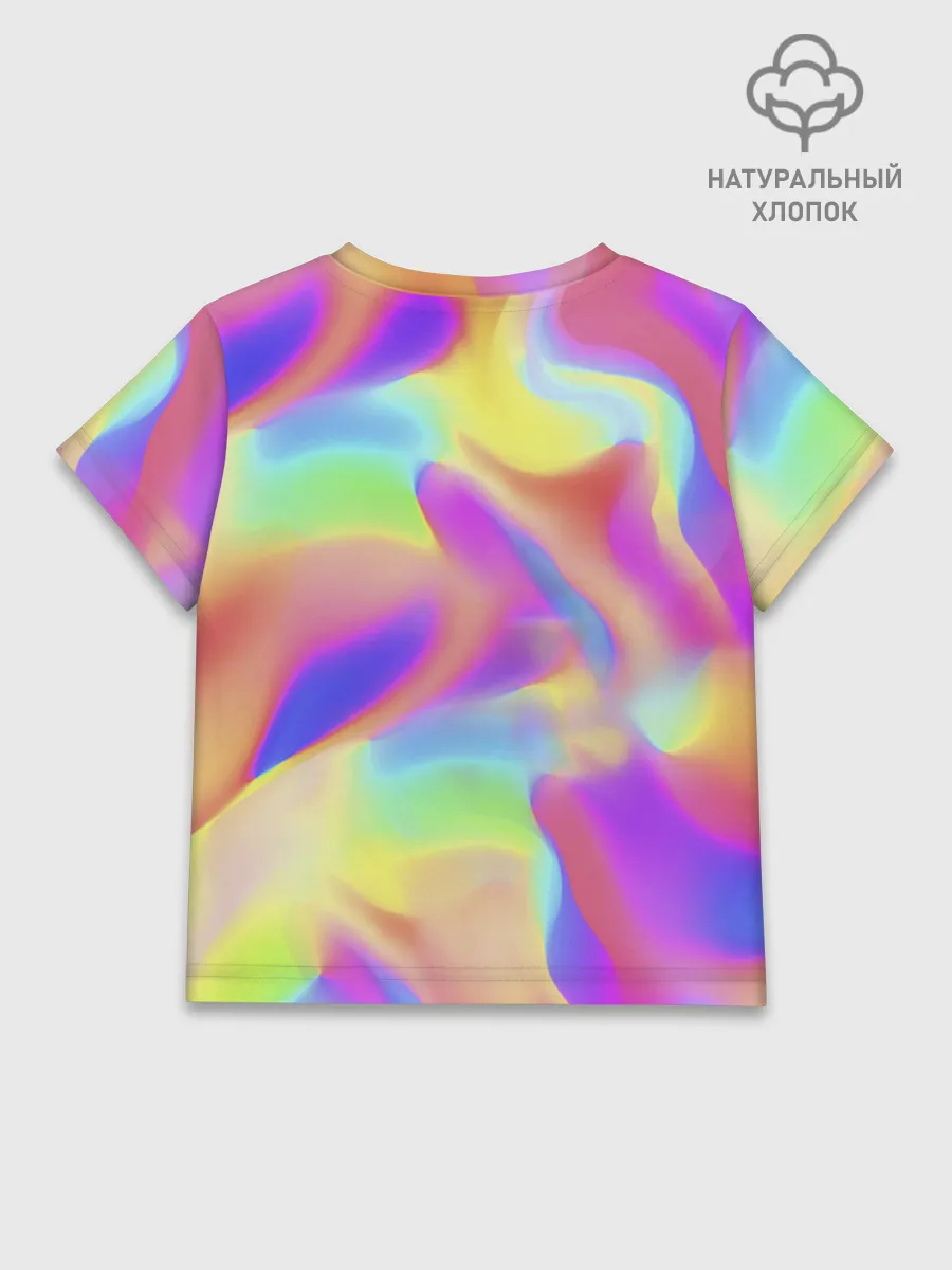 Детская футболка хлопок / Заяц на велосипеде