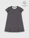 Детское платье хлопок / Тёмно-синяя полоска