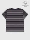 Детская футболка хлопок / Тёмно-синяя полоска