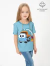 Детская футболка хлопок / Грузовичок Лёва LightBlue
