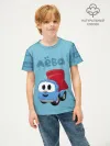 Детская футболка хлопок / Грузовичок Лёва LevaBlue