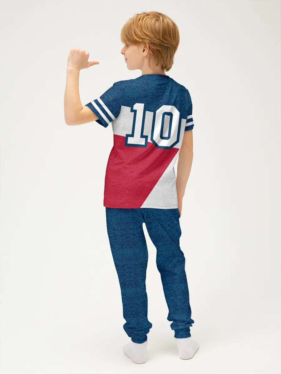 Детская пижама с брюками хлопок / Волк 10