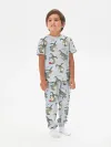 Детская пижама с брюками хлопок / Ослик ИА Grey