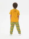 Детская пижама с брюками хлопок / Оранжевая корова Stripes