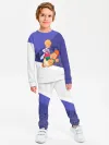 Детский костюм свитшот+штаны / Малыш и Карлсон синий
