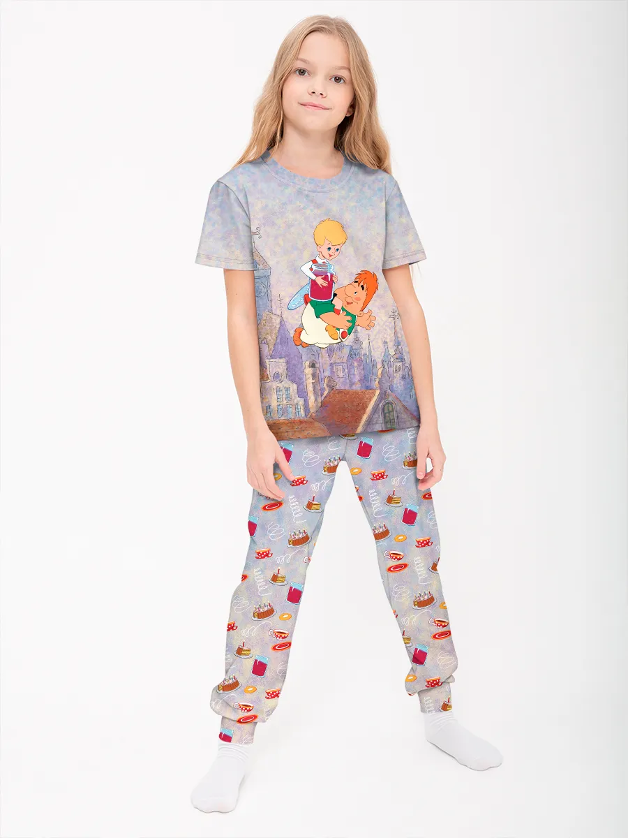 Детская пижама с брюками хлопок / Карлсон Kid