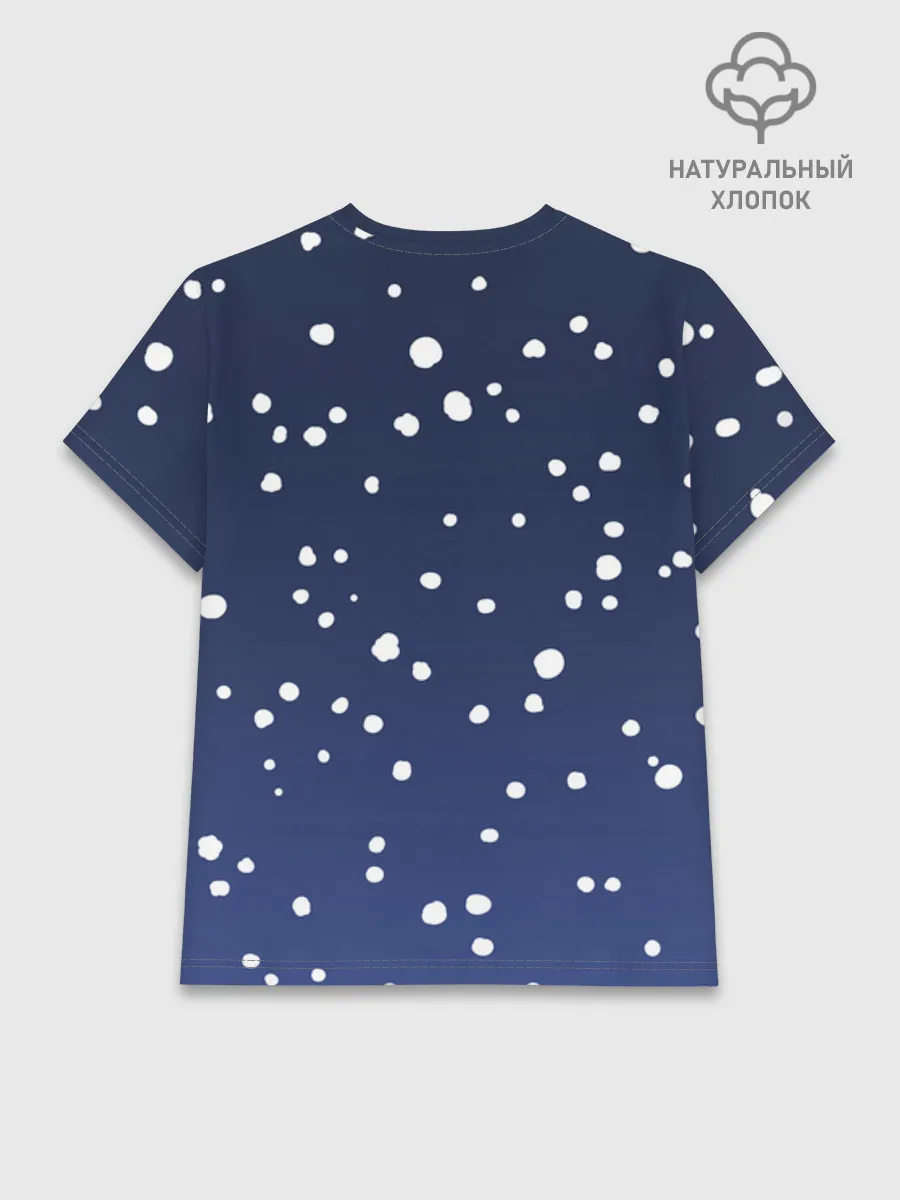 Женская базовая футболка хлопок / Жил-был пёс Snow