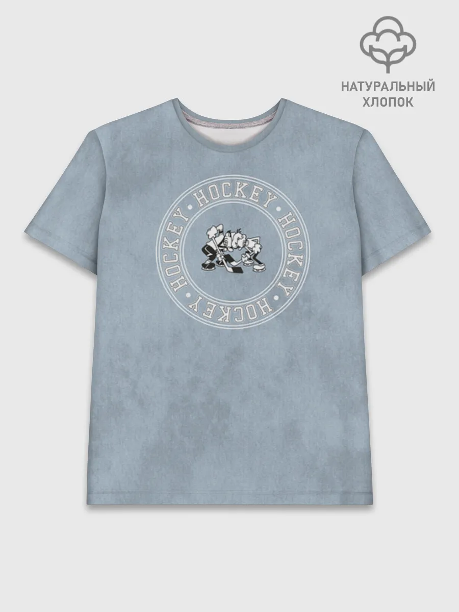 Мужская базовая футболка хлопок / Шайбу Шайбу Hockey