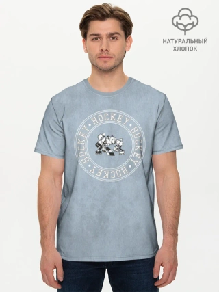 Мужская базовая футболка хлопок / Шайбу Шайбу Hockey
